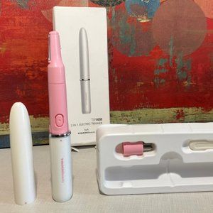 Electric Eyebrow Trimmer 2 in 1, White